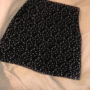 Black and white flower skirt